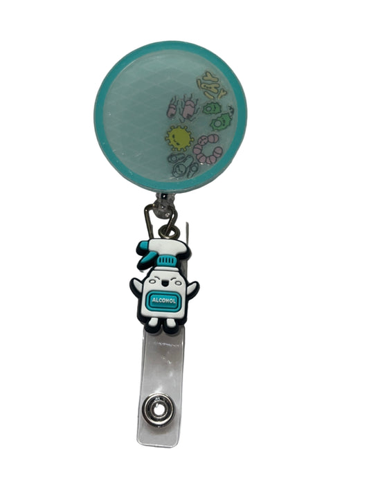 Germ Buster Shaker Badge Reel