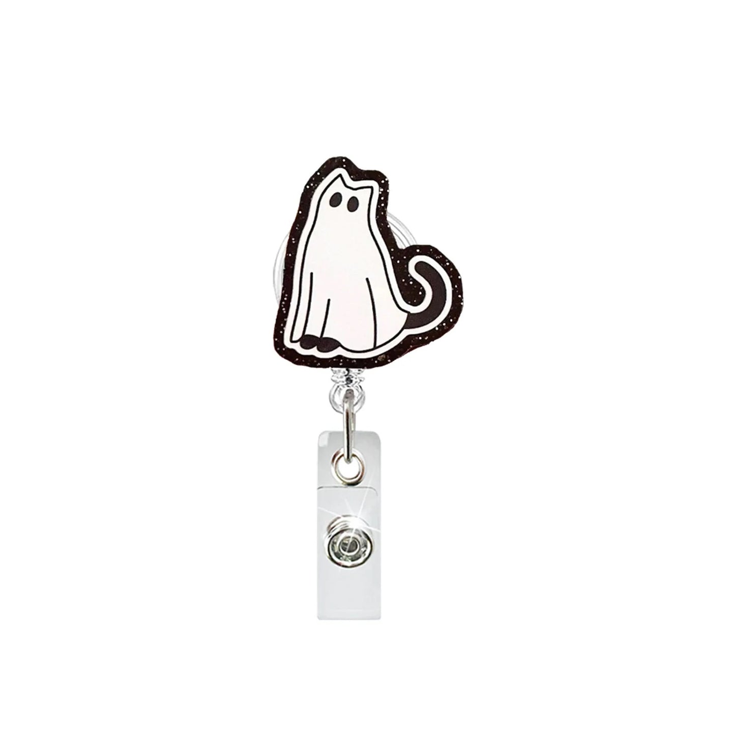 Ghost Cat Badge Reel