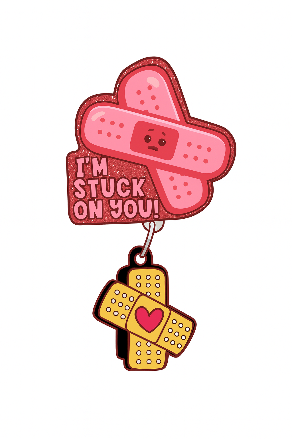 Im stuck on you Badge Reel