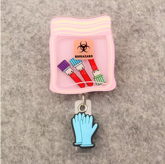 Biohazard Specimen Shaker Badge Reel