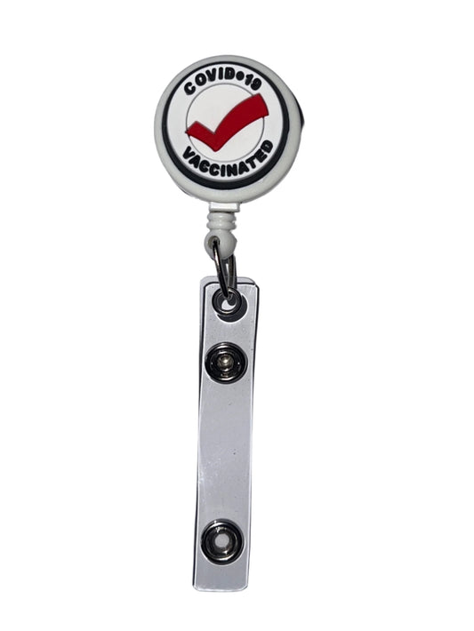 Covid Vaccinated Badge Reel