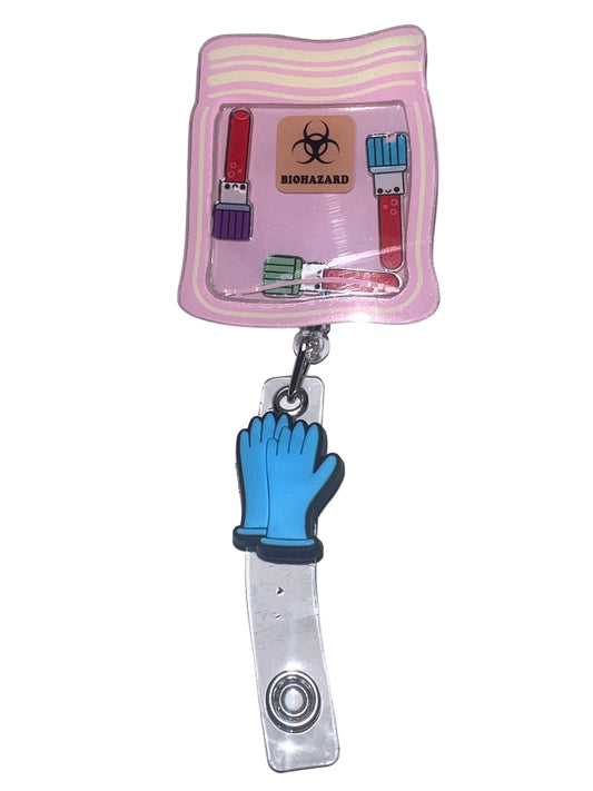 Biohazard Specimen Shaker Badge Reel