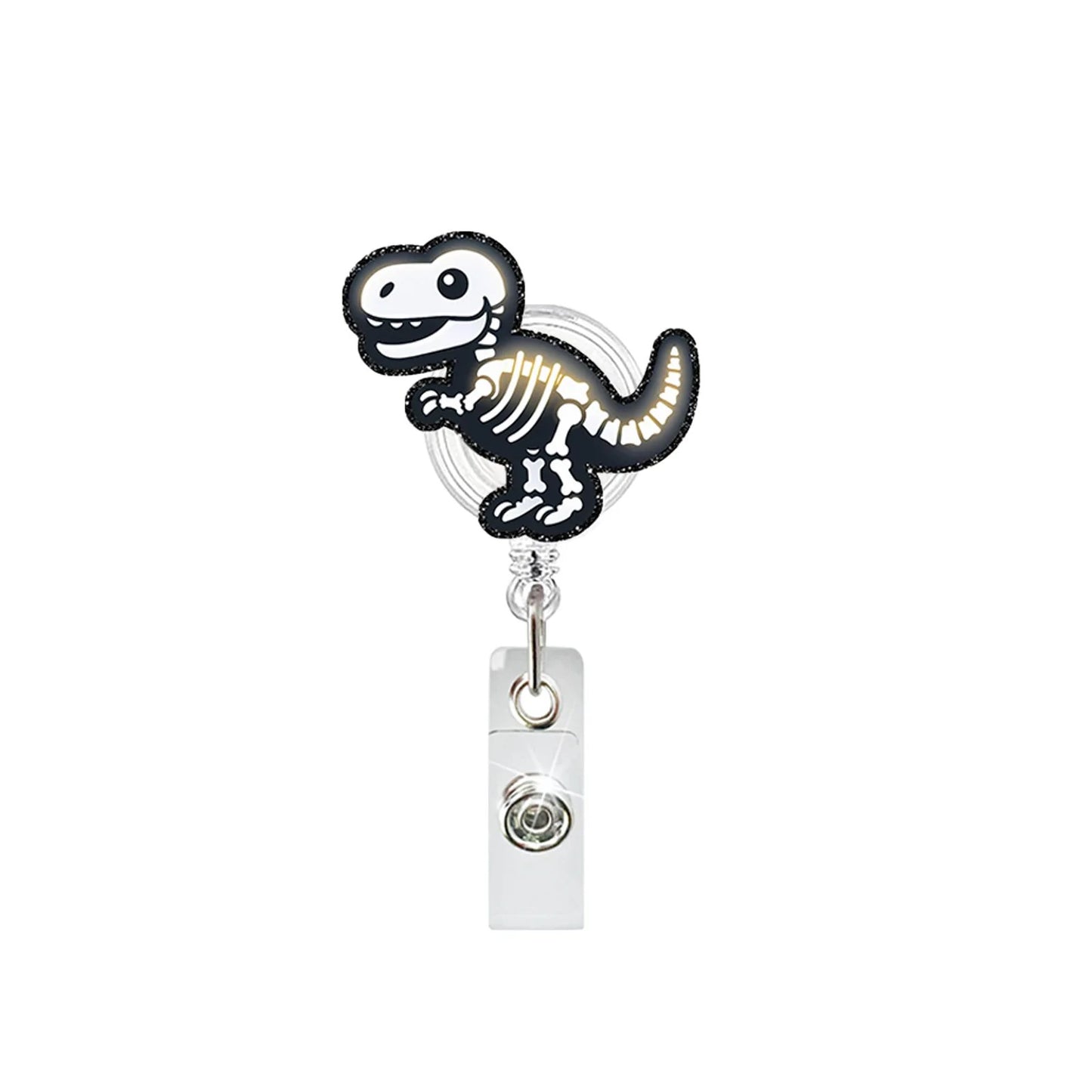 Dinosaur Skeleton Badge Reel