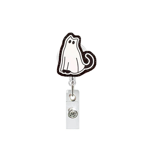 Ghost Cat Badge Reel