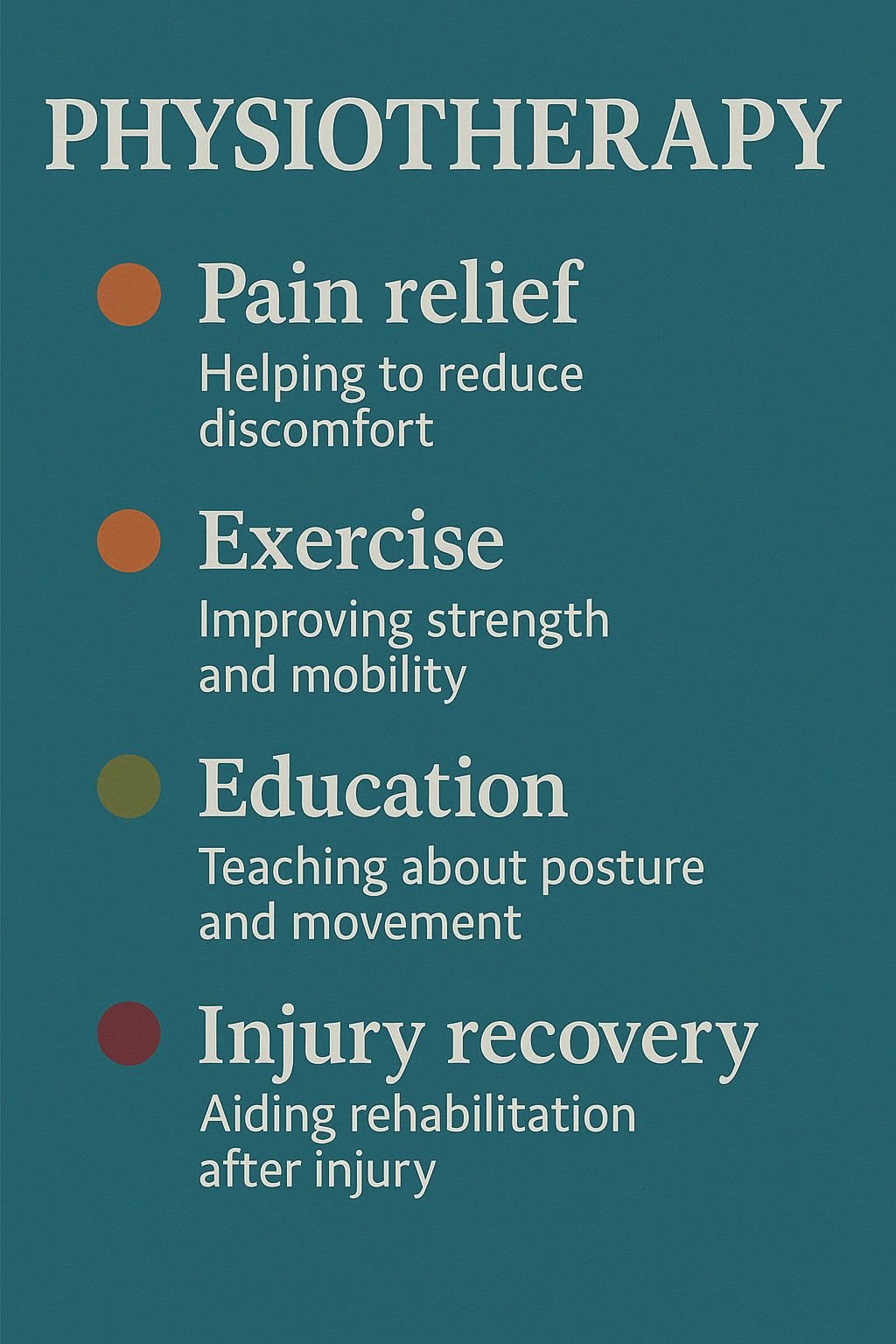 Physiotherapy Poster