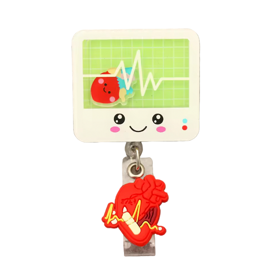 Heart Monitor Shaker Badge Reel