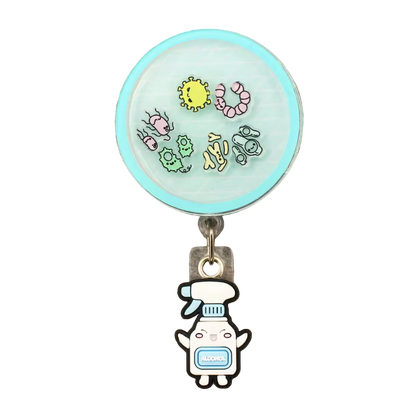 Germ Buster Shaker Badge Reel