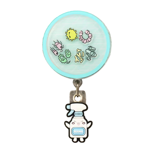 Germ Buster Shaker Badge Reel