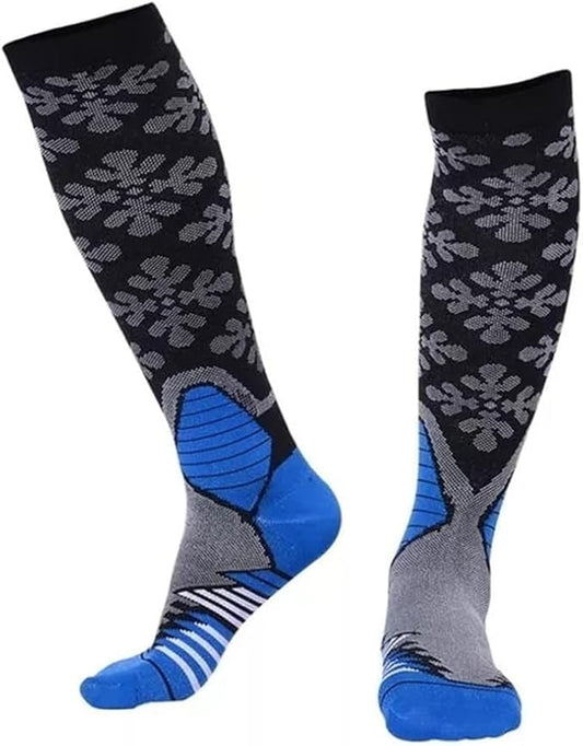 Snow Flakes - Compression Stockings