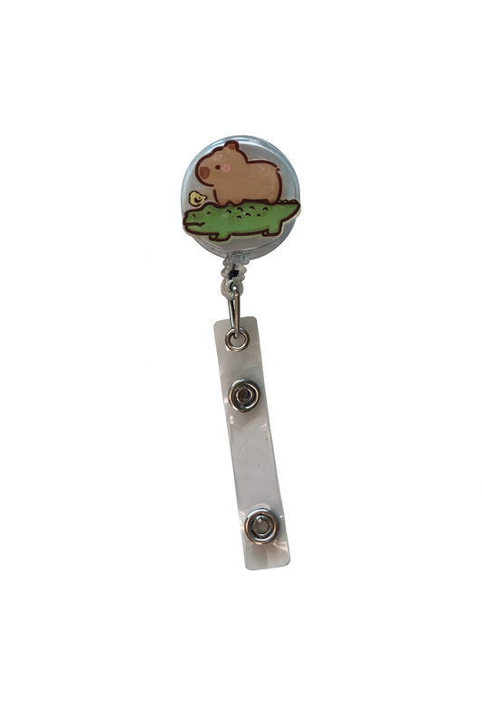 Capy Croc Badge Reel
