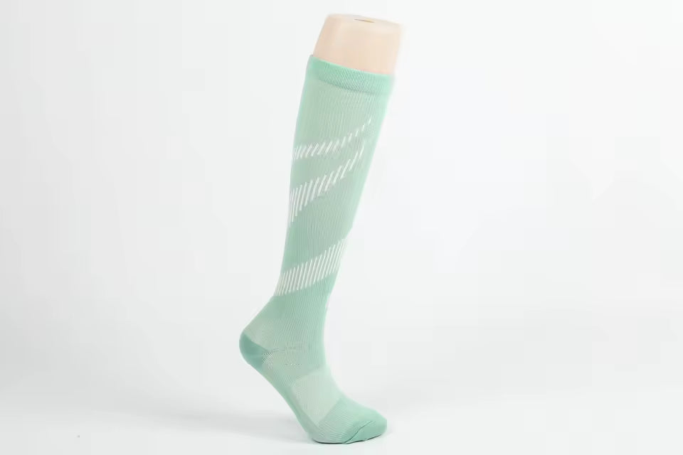 Green Stripe - Compression Stockings