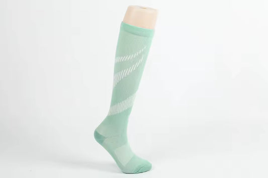 Green Stripe - Compression Stockings